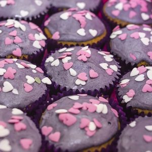 fondant muffin à la myrtille