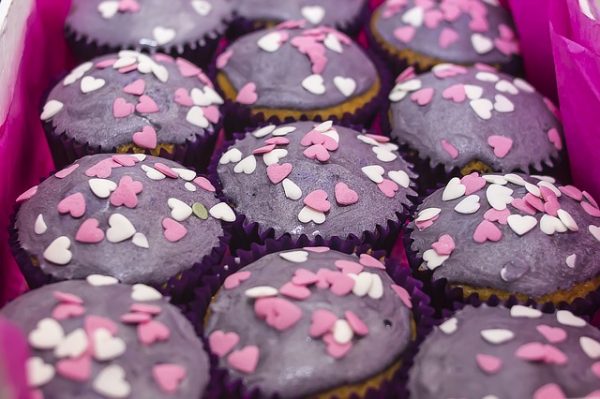 fondant muffin à la myrtille