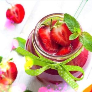 fondant parfumé fraise menthe